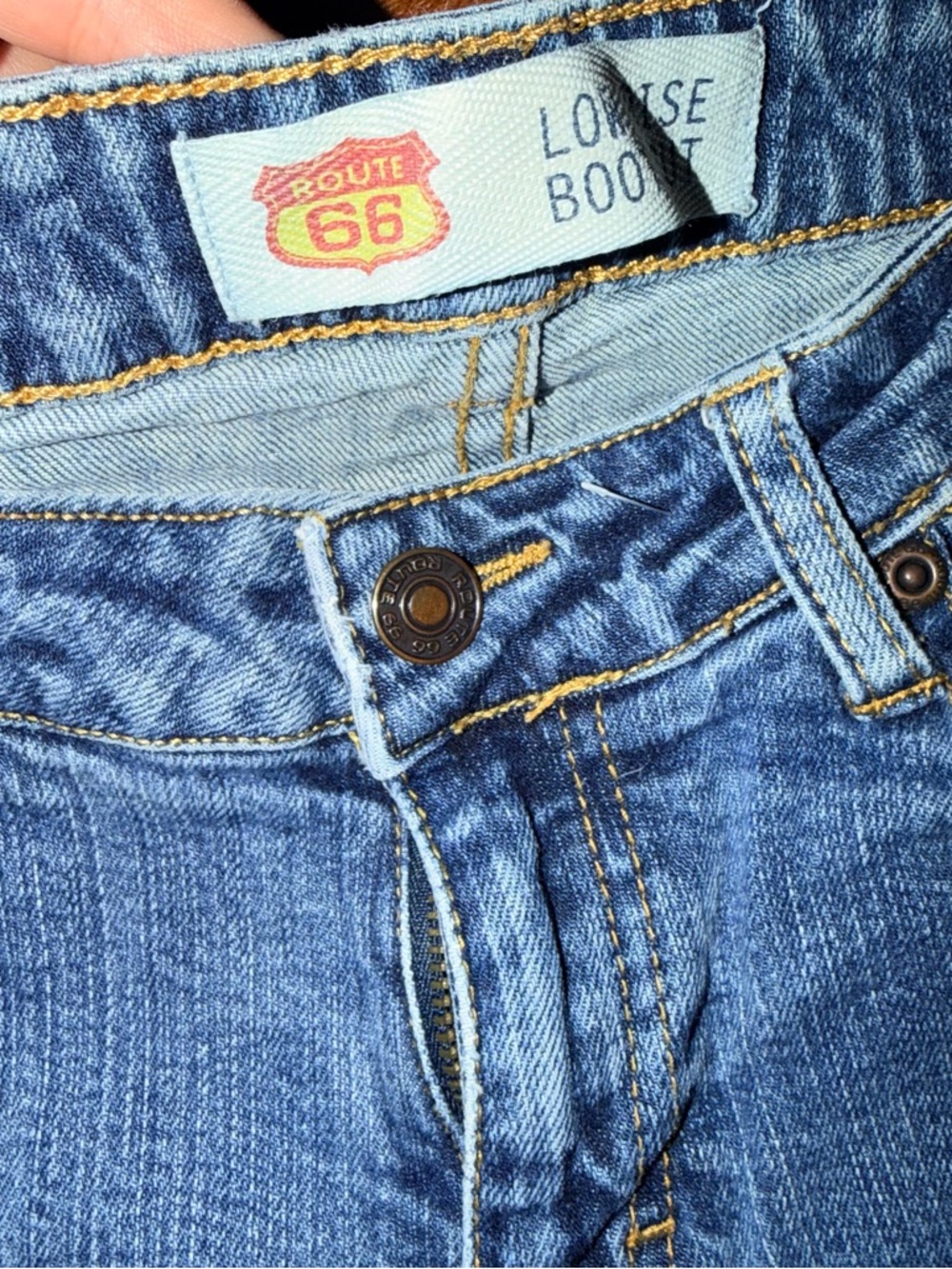 Route 66 Faded Blue Bootcut Jeans - Picture 2 of 4